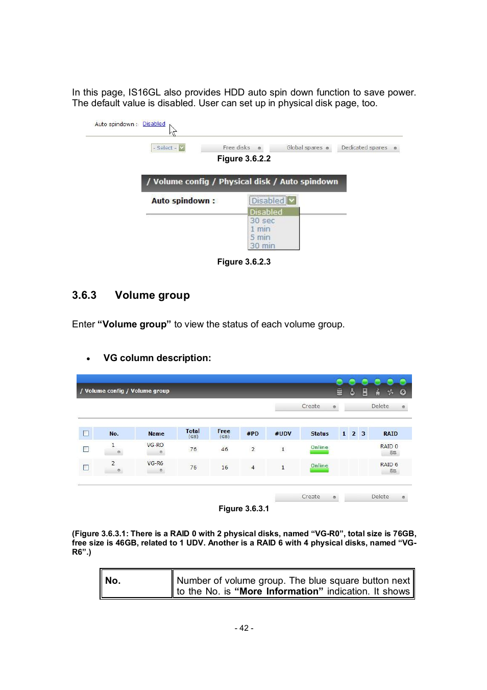 3 volume group | APC RAID Subsystem SCSI-SATA II User Manual | Page 42 / 131