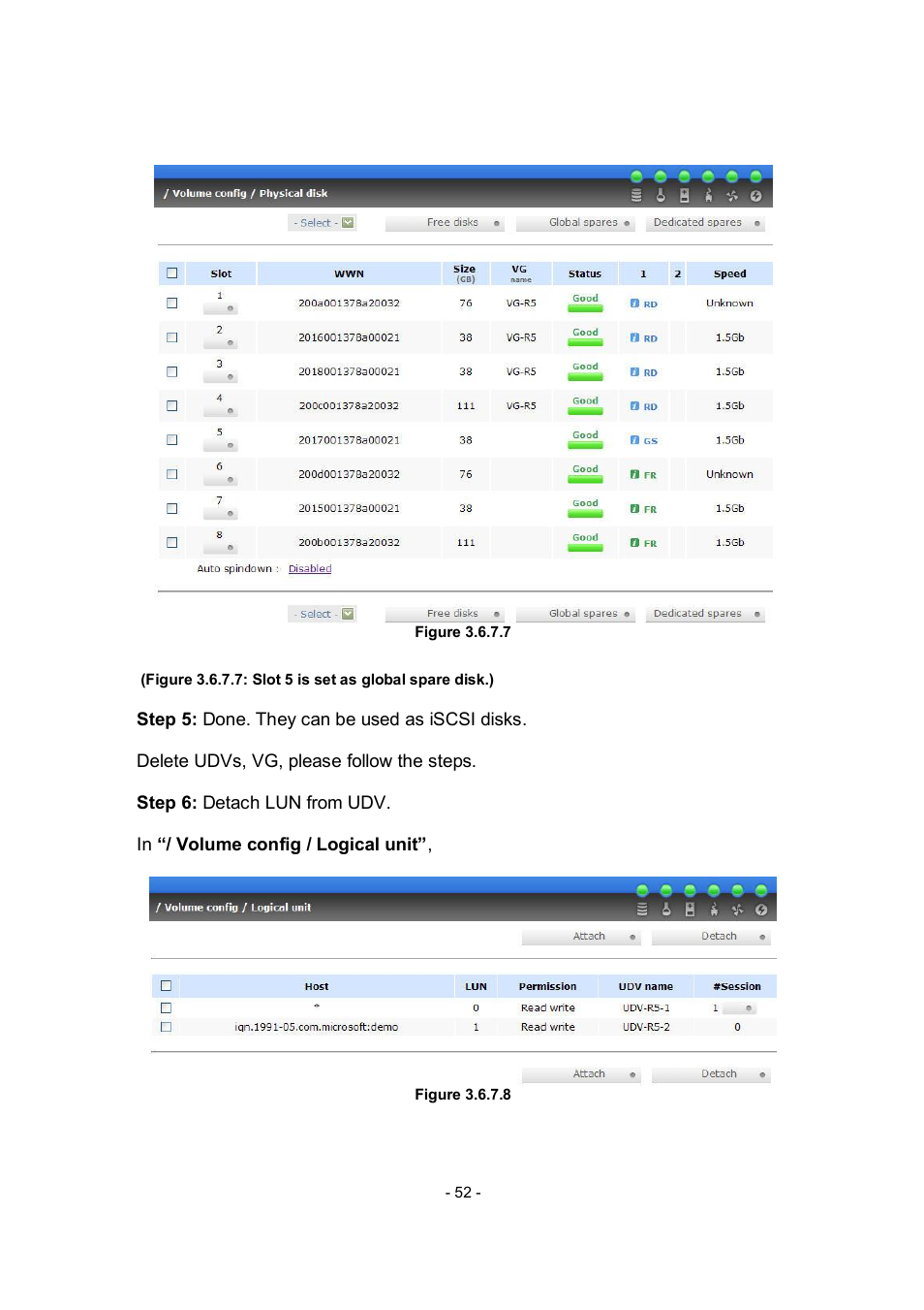 APC RAID Subsystem SCSI-SATA II User Manual | Page 52 / 131