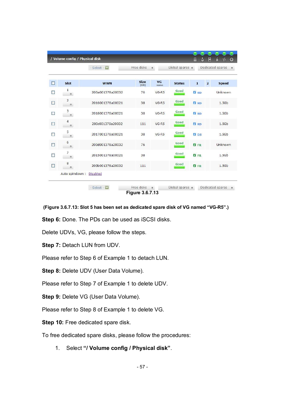 APC RAID Subsystem SCSI-SATA II User Manual | Page 57 / 131