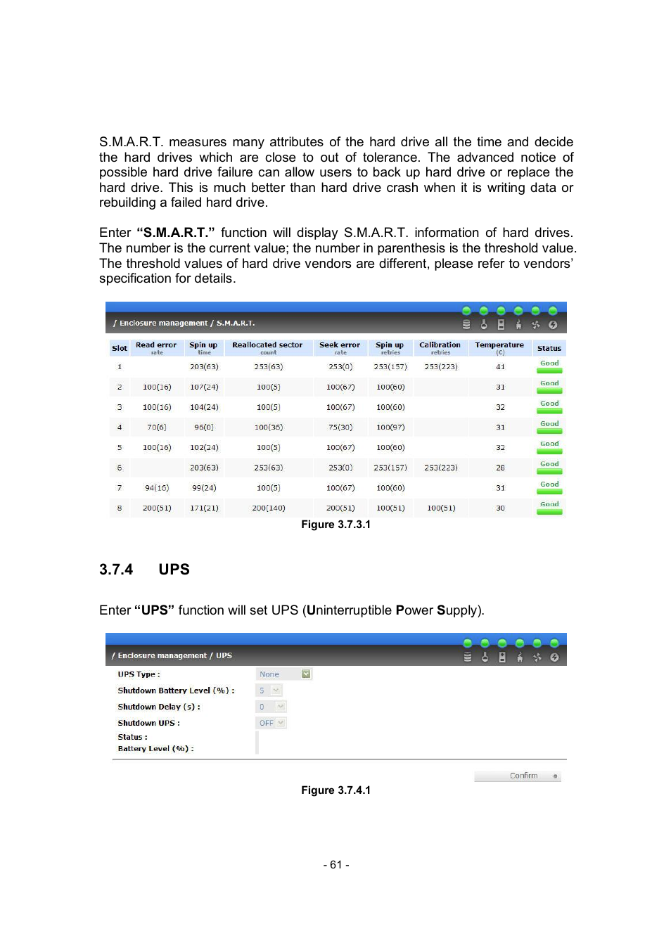 APC RAID Subsystem SCSI-SATA II User Manual | Page 61 / 131