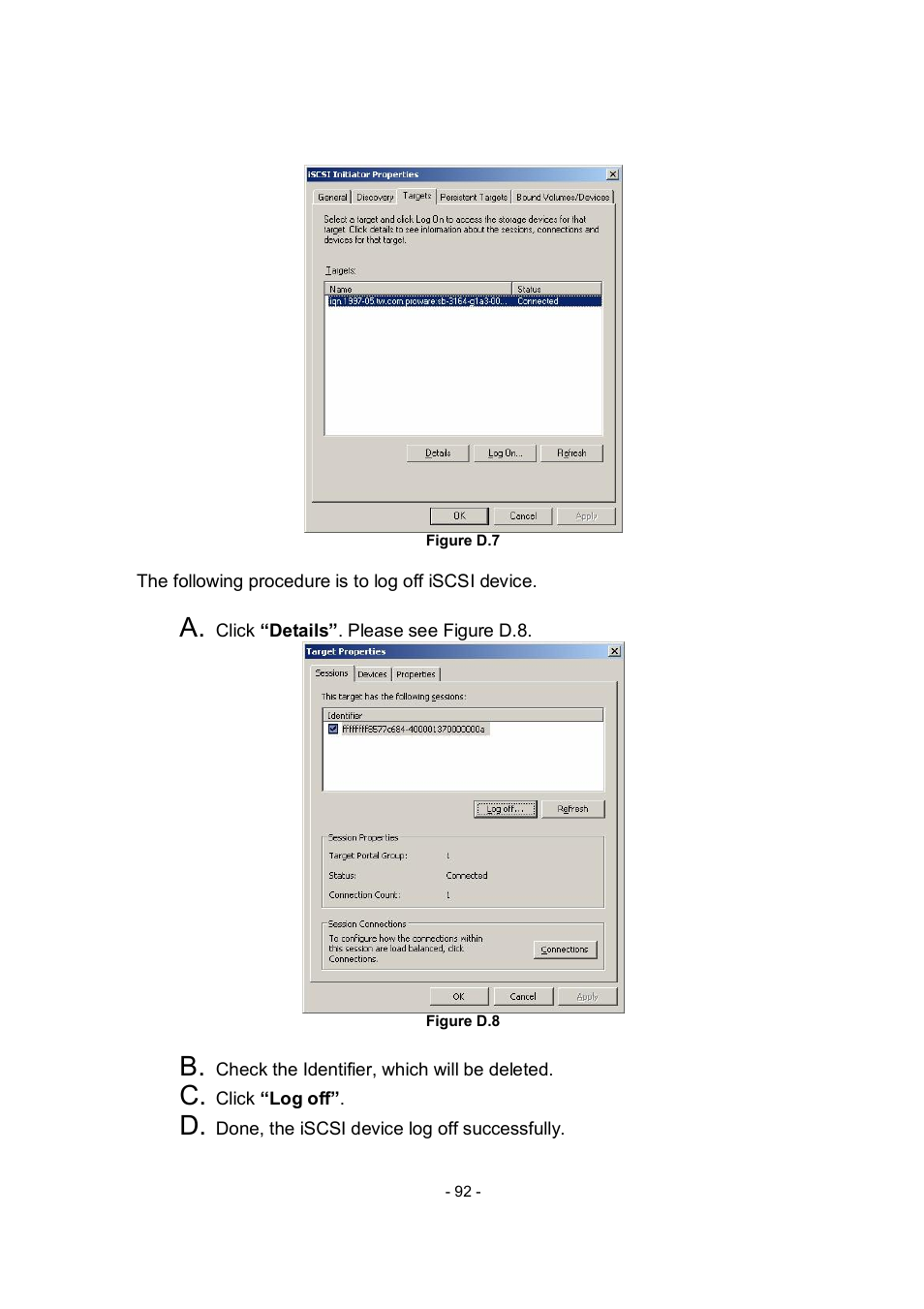 APC RAID Subsystem SCSI-SATA II User Manual | Page 92 / 131