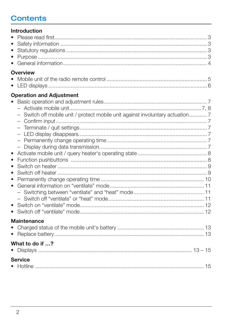 Eberspacher EasyStart R User Manual | Page 2 / 16