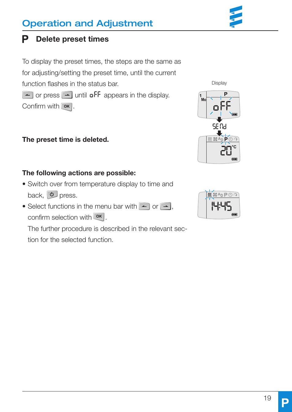 Operation and adjustment | Eberspacher EasyStart R User Manual | Page 19 / 28