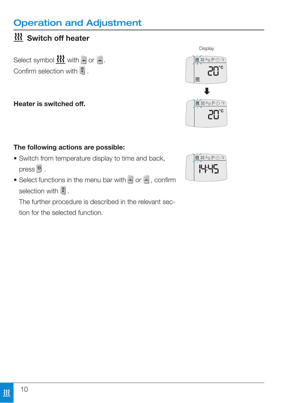 Operation and adjustment | Eberspacher EasyStart T User Manual | Page 10 / 28