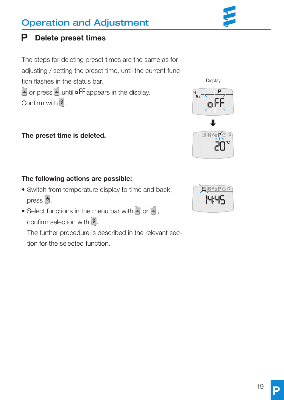 Operation and adjustment | Eberspacher EasyStart T User Manual | Page 19 / 28