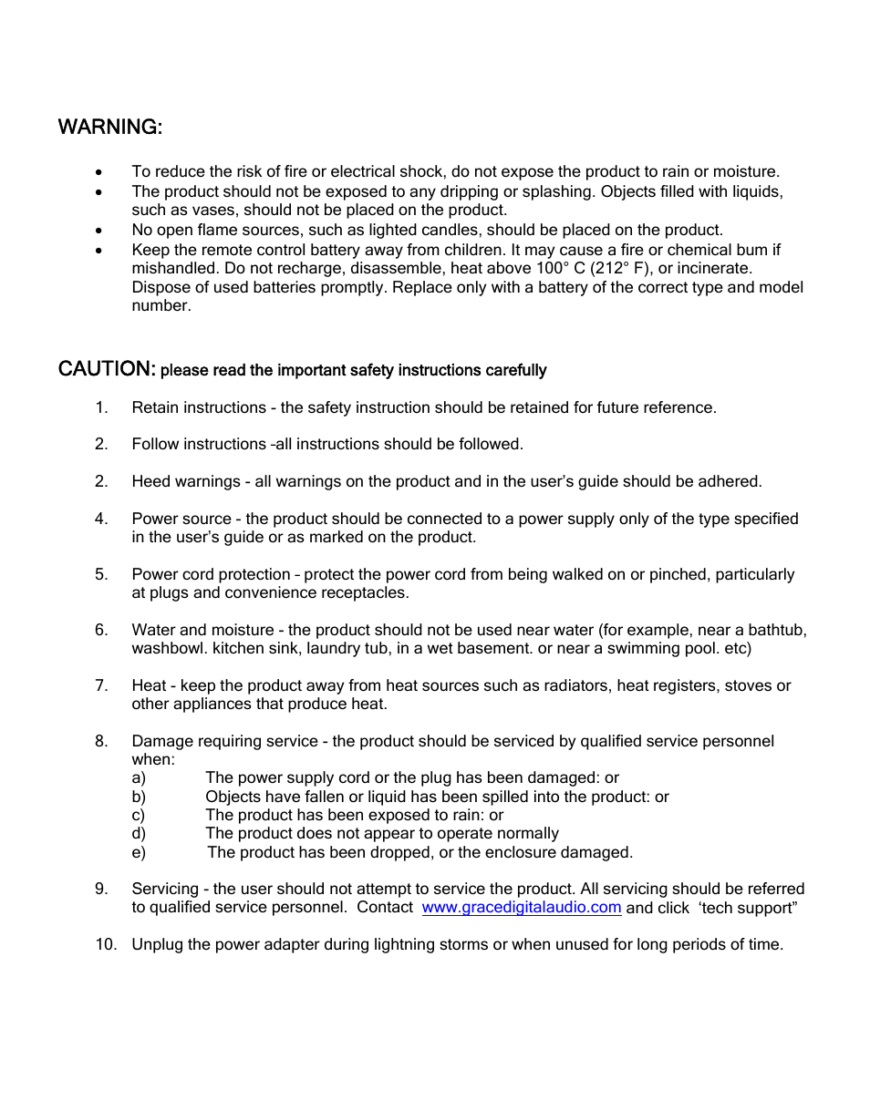 Warning, Caution | ECOXGEAR IR2500: Innovator III User Manual | Page 8 / 51