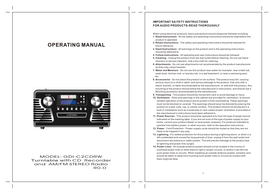 ECOXGEAR C2CDRW: Retrowriter User Manual | 18 pages