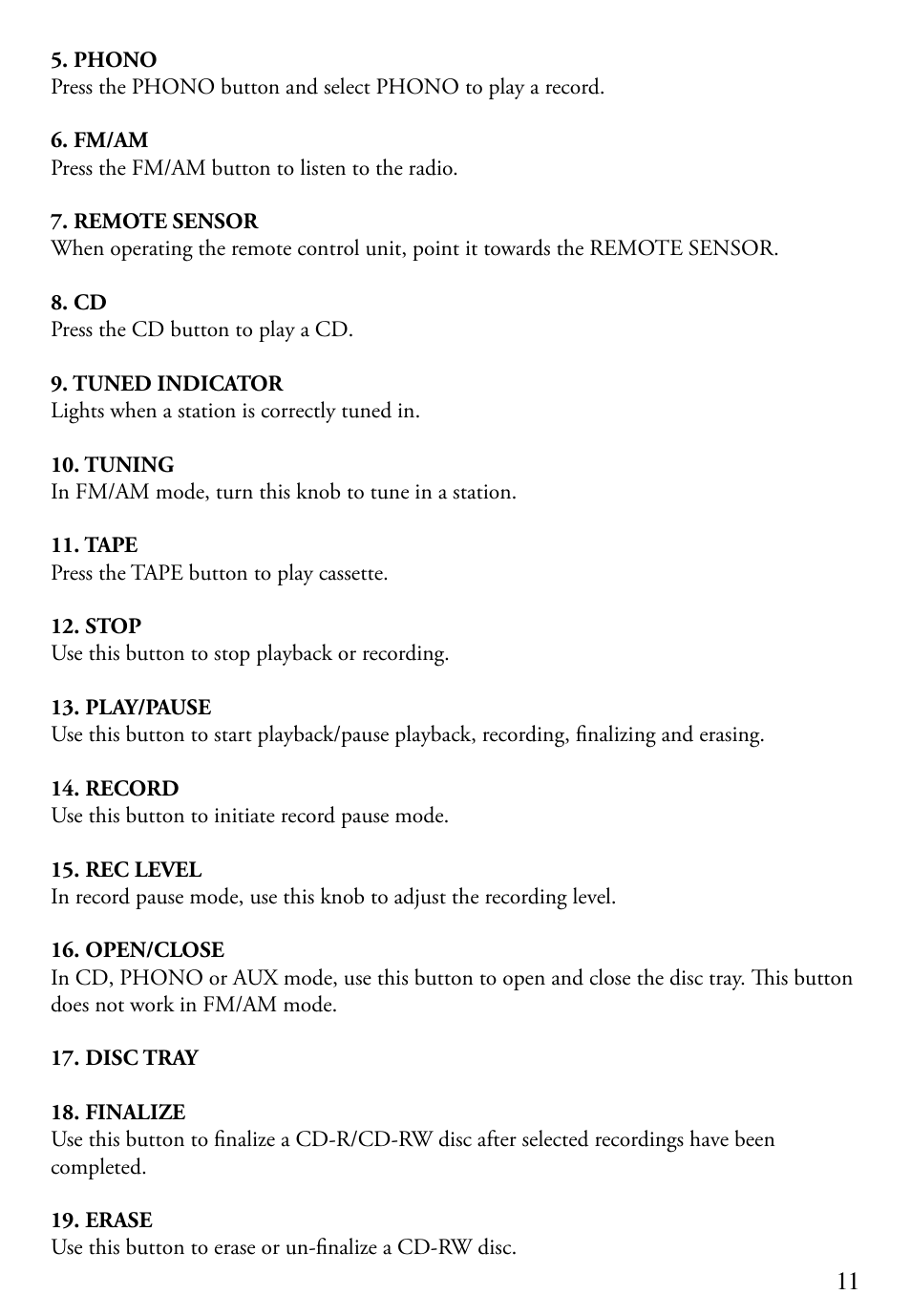 ECOXGEAR TWCCDRW: Tunewriter II User Manual | Page 11 / 38