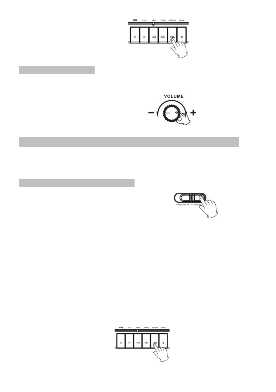 Recording to a tape | ECOXGEAR T2USB200: Tape 2 USB User Manual | Page 7 / 44