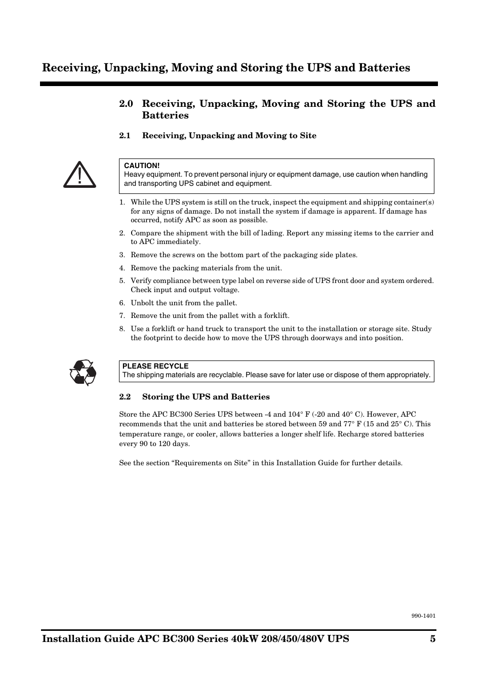 APC BC300 Series User Manual | Page 5 / 38