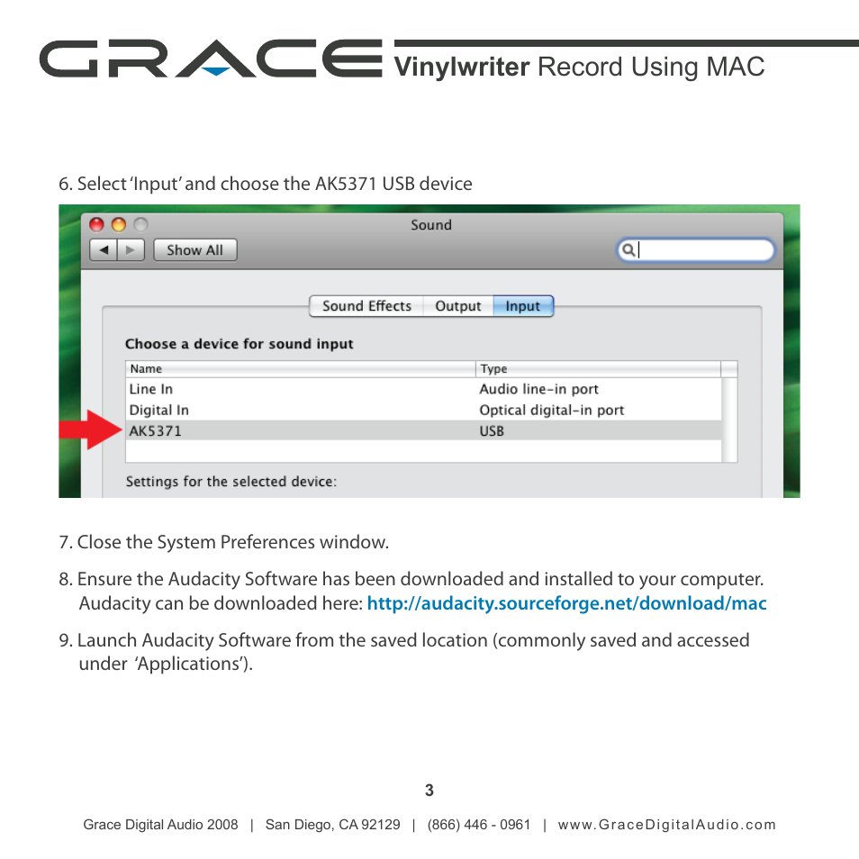 Vinylwriter record using mac | ECOXGEAR AVUSPB01: Vinylwriter Record Using Mac User Manual | Page 3 / 6