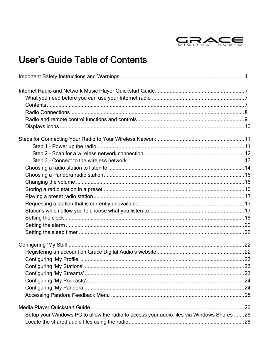 User’s guide table of contents | ECOXGEAR IRD4000: Allegro User Manual | Page 2 / 48