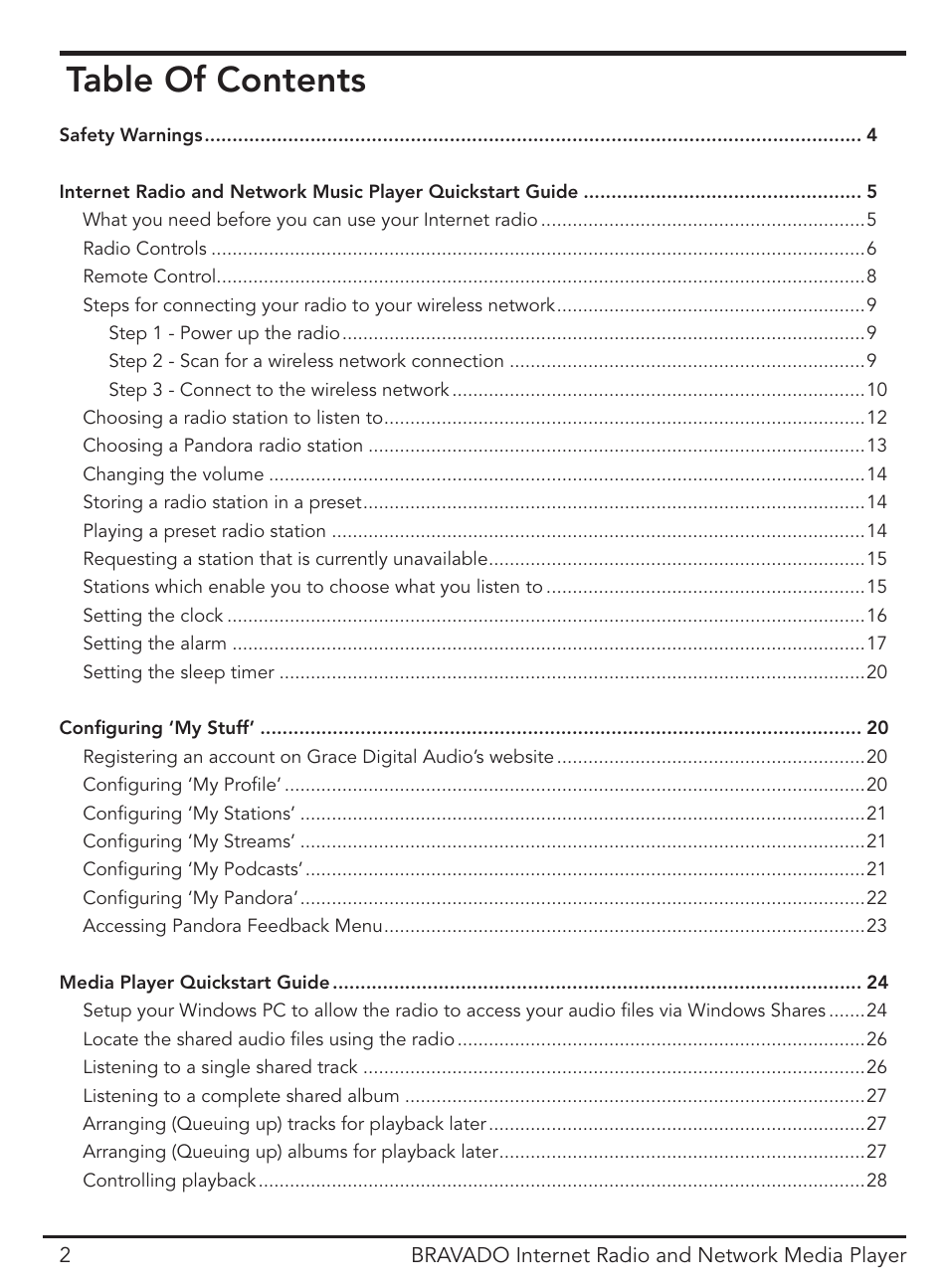 ECOXGEAR IRD4400M: Bravado User Manual | Page 2 / 44