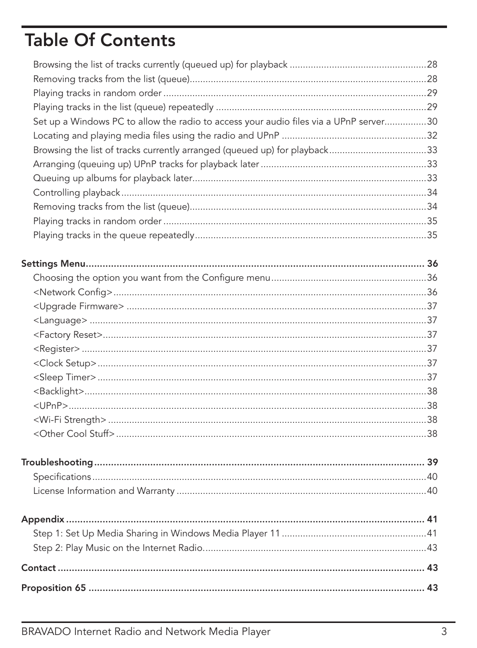 ECOXGEAR IRD4400M: Bravado User Manual | Page 3 / 44