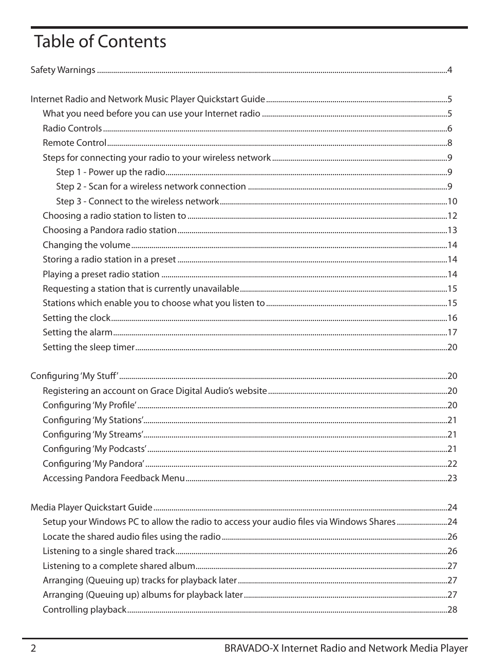 ECOXGEAR IRD4500M: Bravado X User Manual | Page 2 / 46