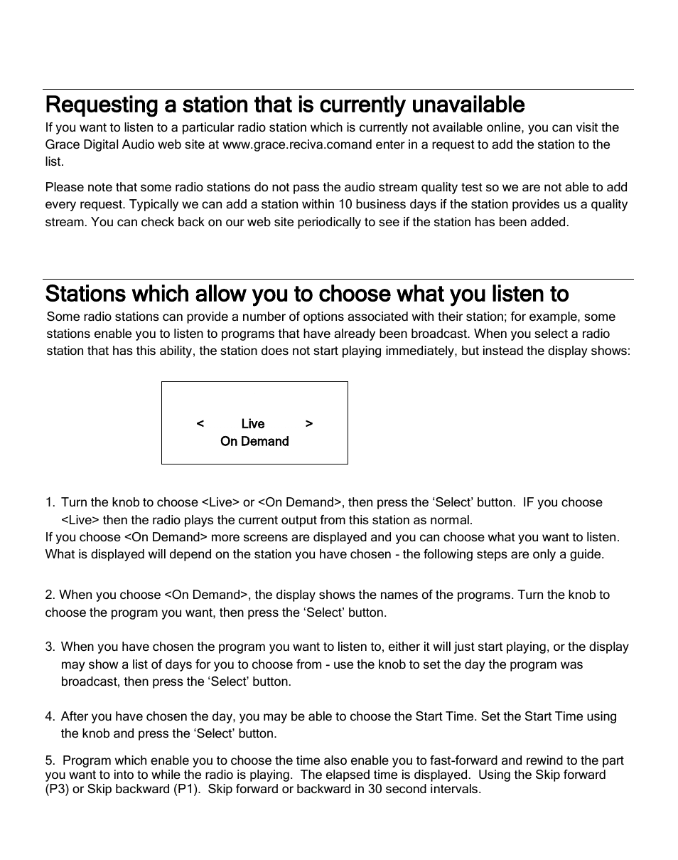 Requesting a station that is currently unavailable | ECOXGEAR IRMS300: MicroSystem User Manual | Page 19 / 35