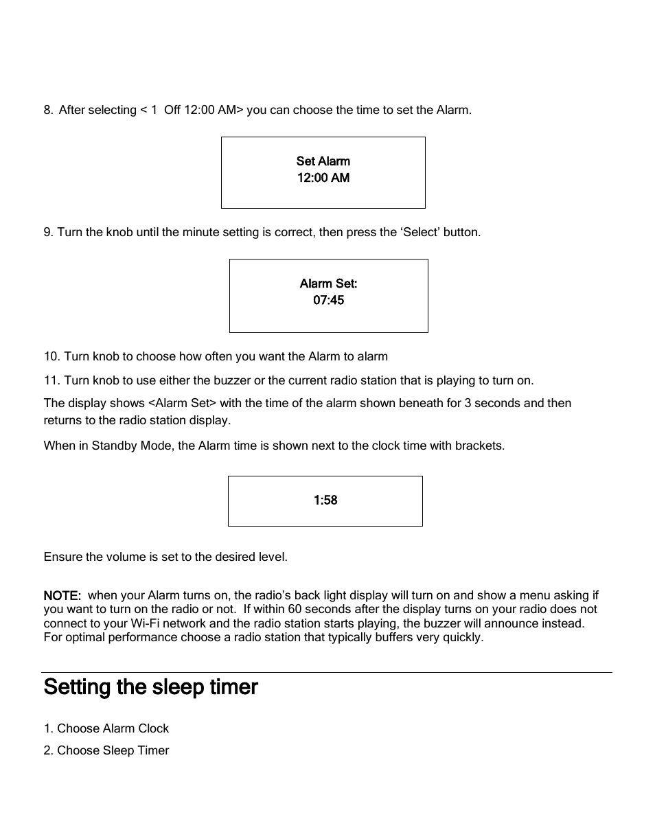 Setting the sleep timer | ECOXGEAR IRMS300: MicroSystem User Manual | Page 23 / 35