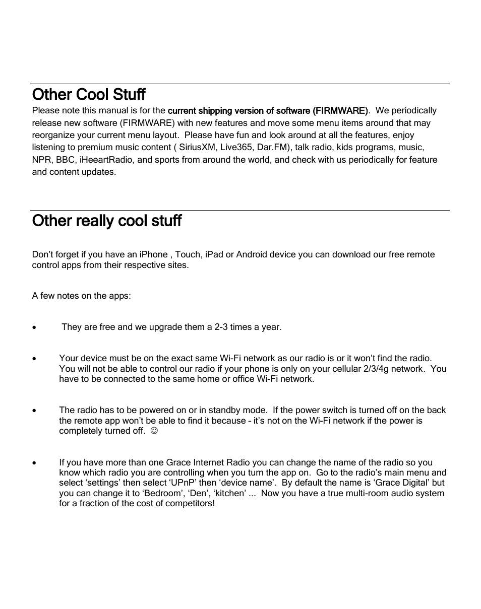 Other cool stuff, Other really cool stuff | ECOXGEAR IRC6000: Mondo User Manual | Page 48 / 52