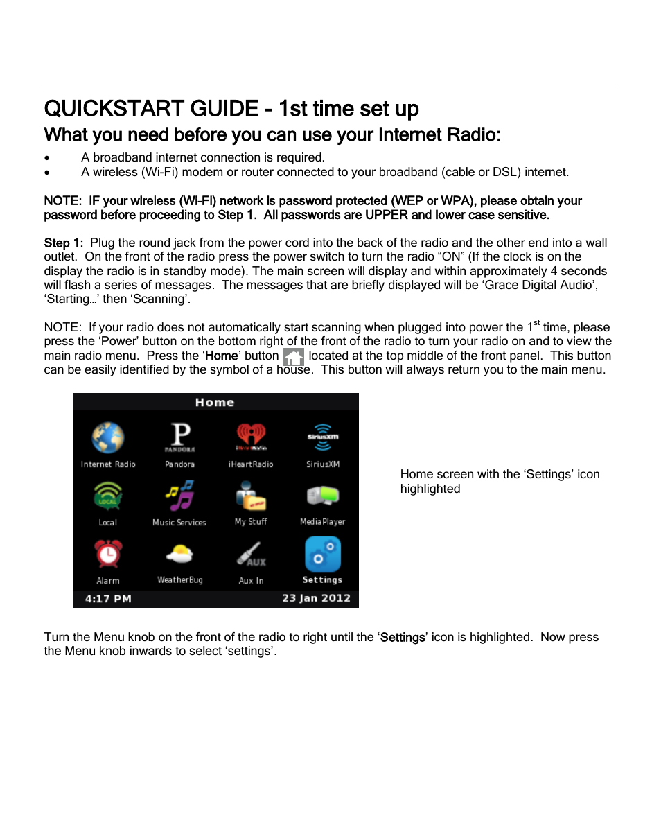 Quickstart guide - 1st time set up | ECOXGEAR IRC6000: Mondo User Manual | Page 7 / 52