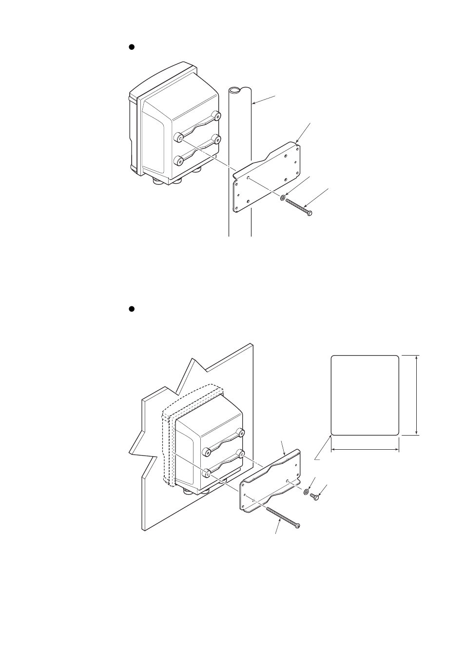 Inch pipe mounting, Panel mounting | APC AXFA11G User Manual | Page 10 / 118