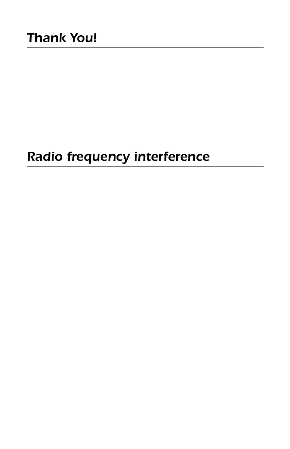 Radio frequency interference | APC SMARTSLOT DP300E User Manual | Page 2 / 40
