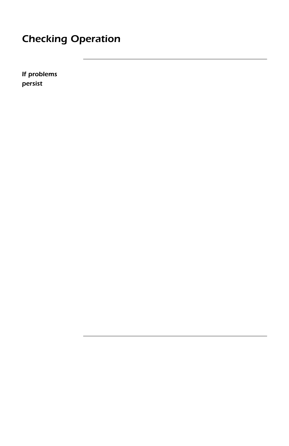 If problems persist, If problems persist 23, Continued | Checking operation | APC SMARTSLOT DP300E User Manual | Page 29 / 40