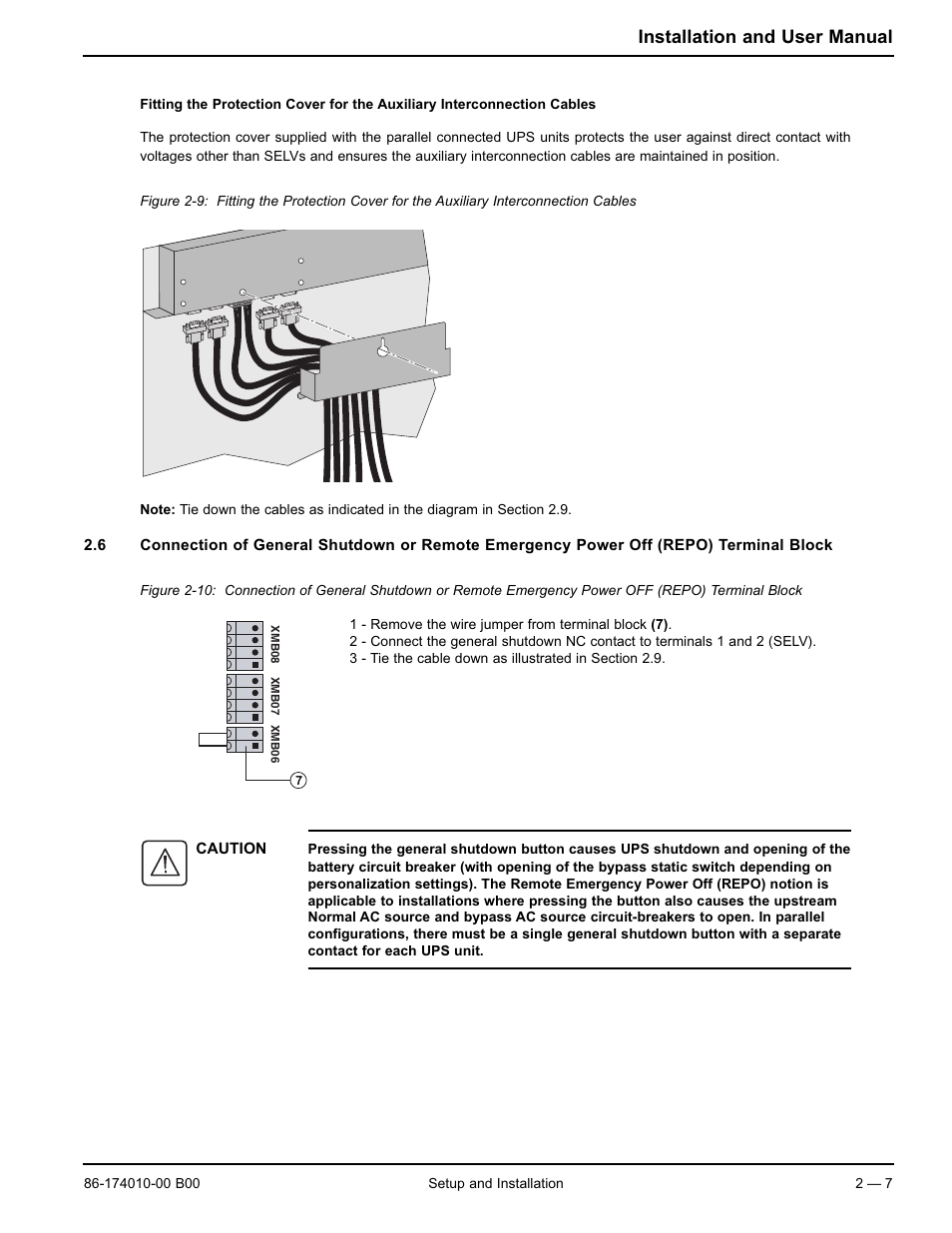 Installation and user manual | APC MGE GALAXY 5000 40 130KVA User Manual | Page 29 / 76