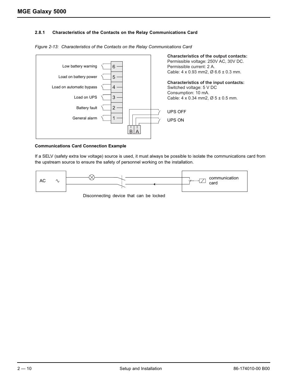 Mge galaxy 5000 | APC MGE GALAXY 5000 40 130KVA User Manual | Page 32 / 76