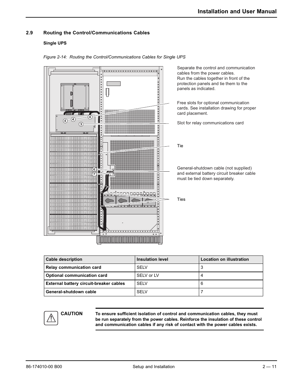 Installation and user manual | APC MGE GALAXY 5000 40 130KVA User Manual | Page 33 / 76