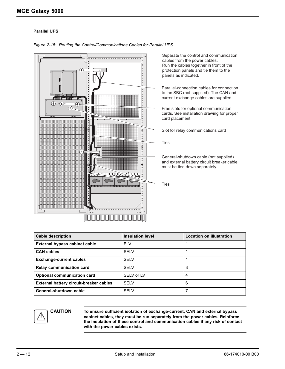 Mge galaxy 5000 | APC MGE GALAXY 5000 40 130KVA User Manual | Page 34 / 76
