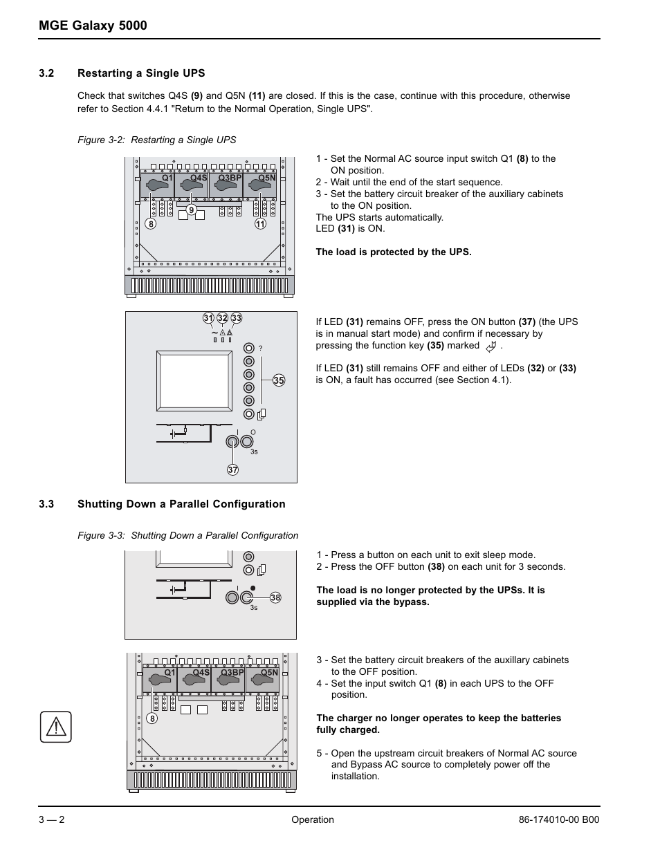 Mge galaxy 5000 | APC MGE GALAXY 5000 40 130KVA User Manual | Page 36 / 76