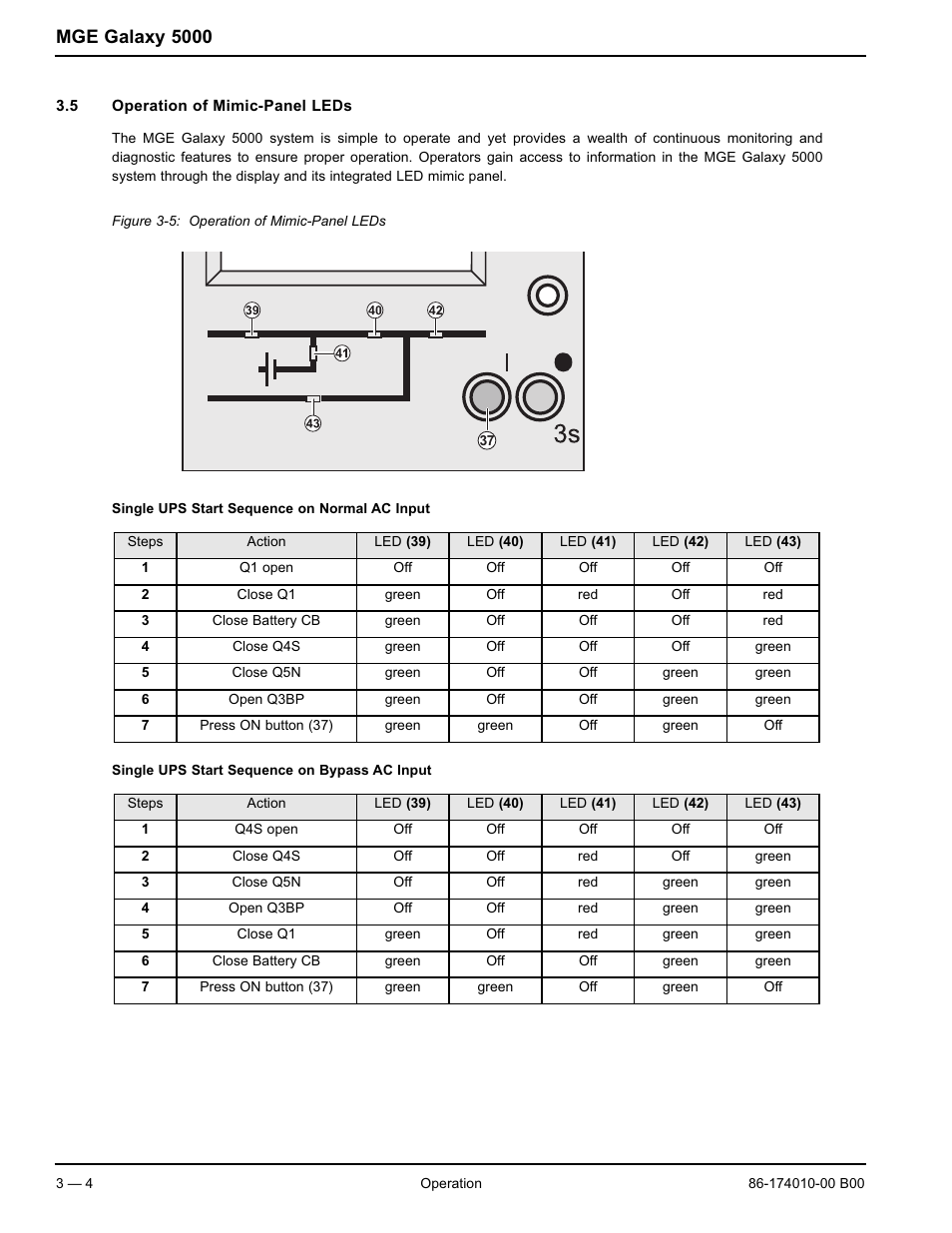 Mge galaxy 5000 | APC MGE GALAXY 5000 40 130KVA User Manual | Page 38 / 76