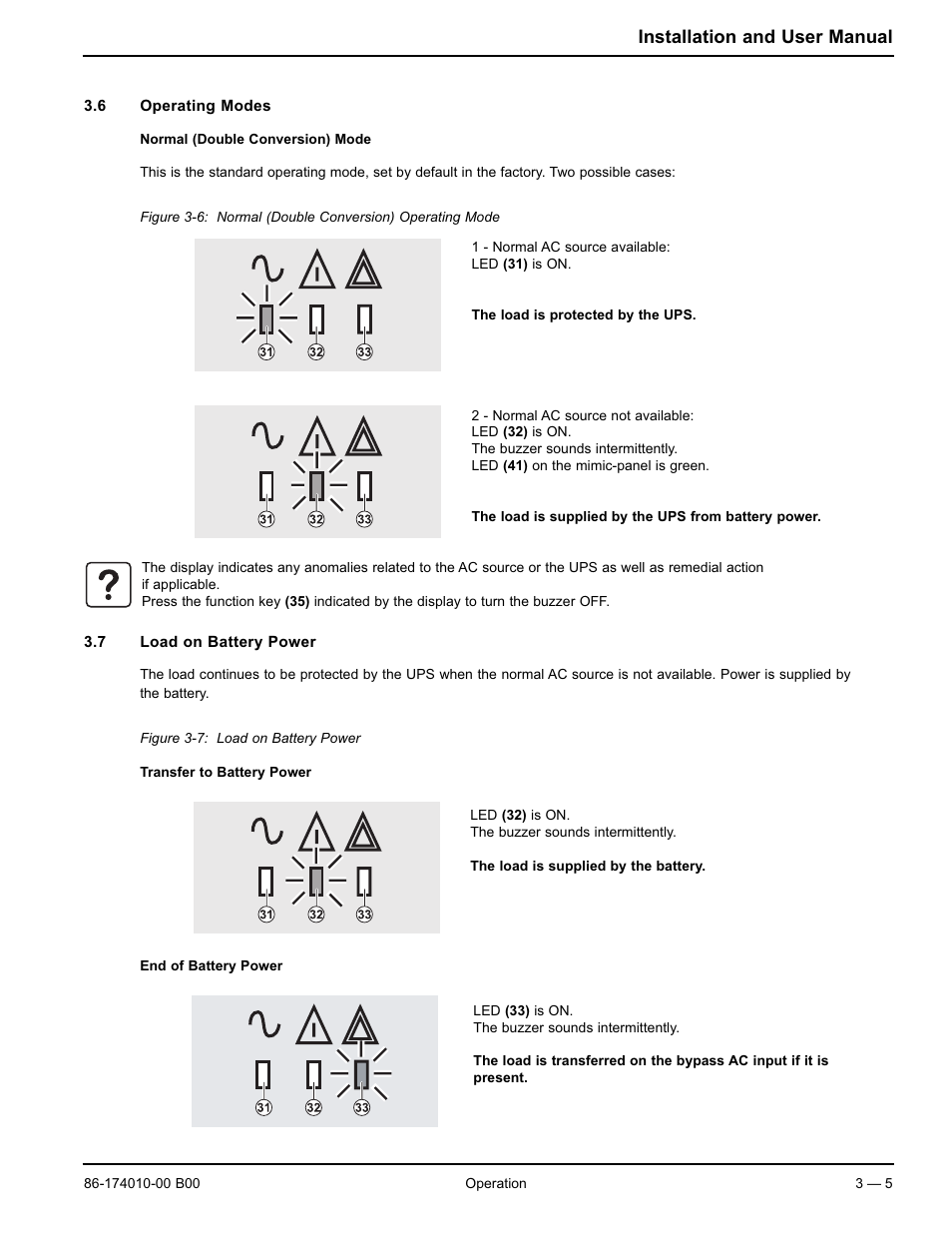 Installation and user manual | APC MGE GALAXY 5000 40 130KVA User Manual | Page 39 / 76