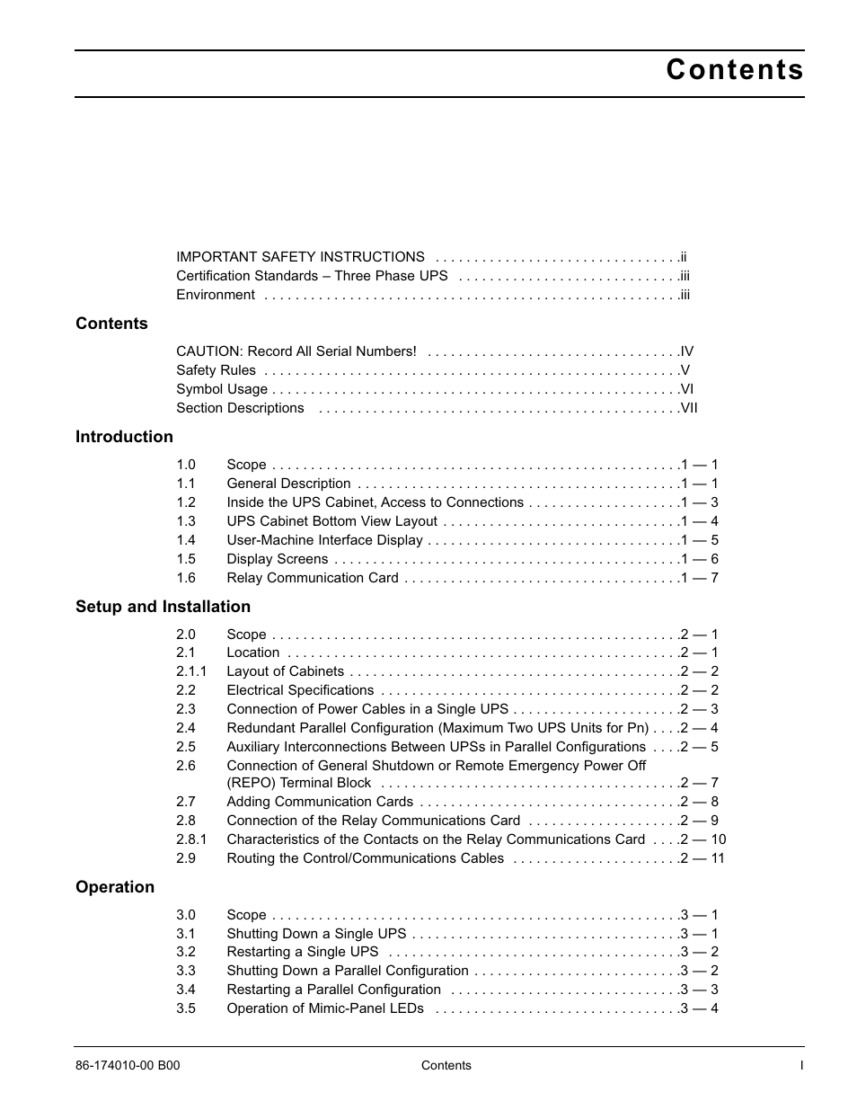 APC MGE GALAXY 5000 40 130KVA User Manual | Page 7 / 76