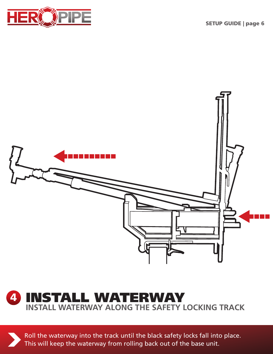 Install waterway | Elkhart Brass HEROPipe System Setup Guide User Manual | Page 6 / 9