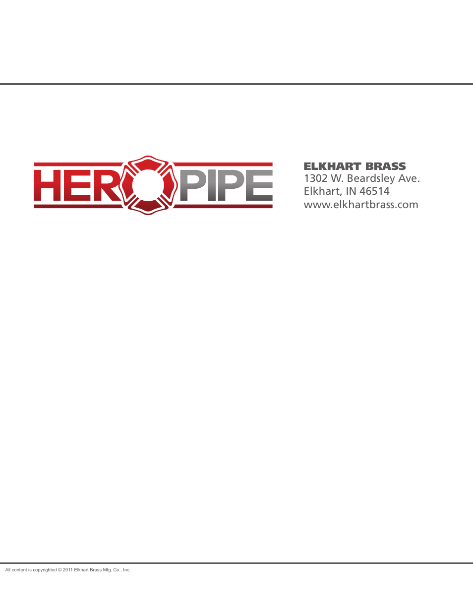 End2 | Elkhart Brass HEROPipe System Setup Guide User Manual | Page 9 / 9