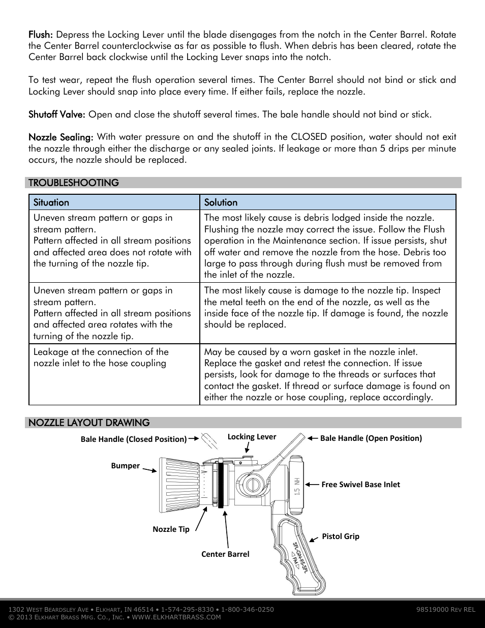 Elkhart Brass SFL-GN-95-SPL User Manual | Page 2 / 2