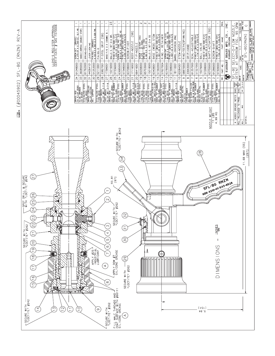 Elkhart Brass SFL-BG (RNZN) User Manual | Page 6 / 6