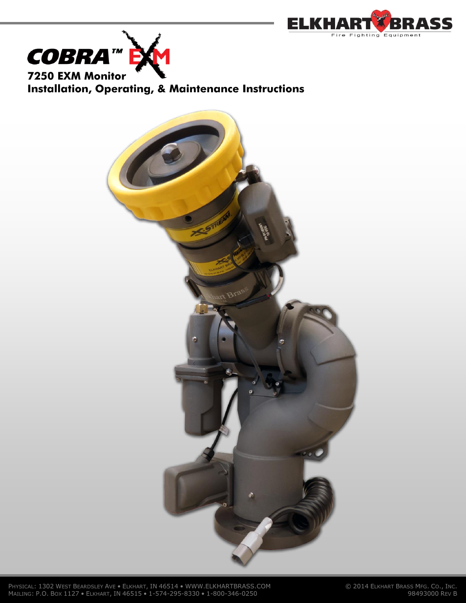 Elkhart Brass Cobra 7250 EXM Monitor User Manual | 42 pages