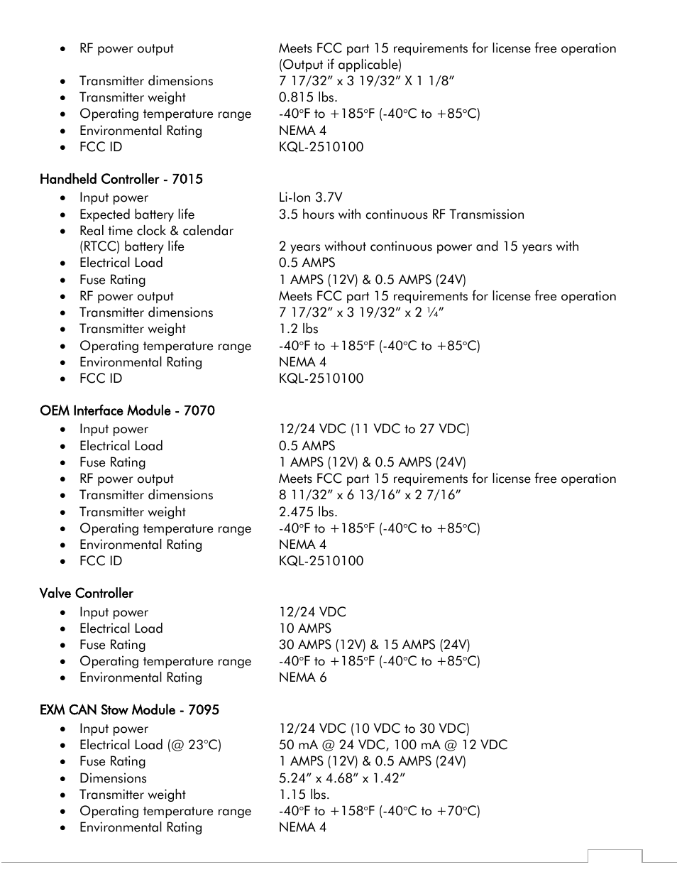 Elkhart Brass Cobra 7250 EXM Monitor User Manual | Page 33 / 42