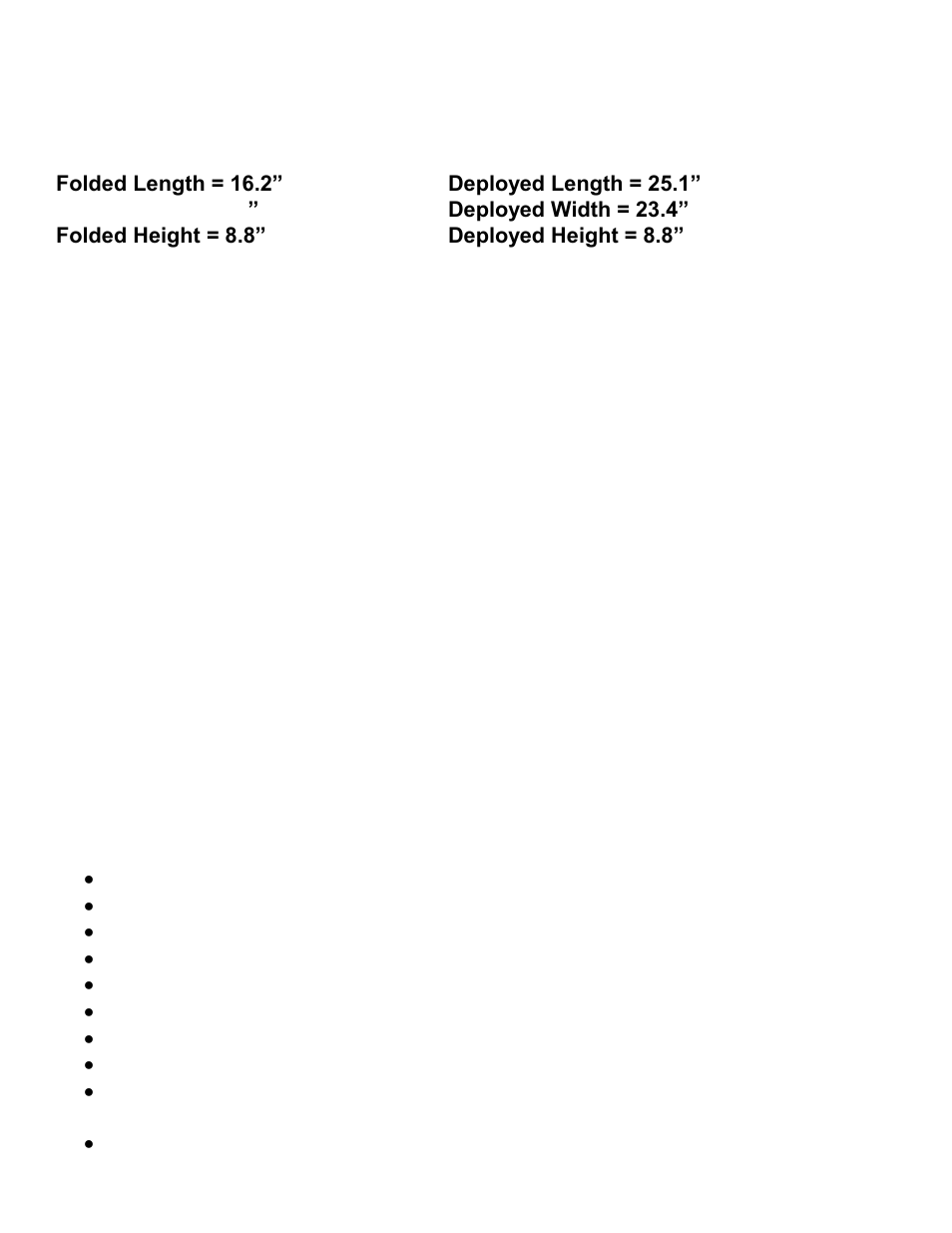 Ram physical data, Ram operating data, Ram features | Elkhart Brass RAM Personal Portable Monitor User Manual | Page 2 / 15