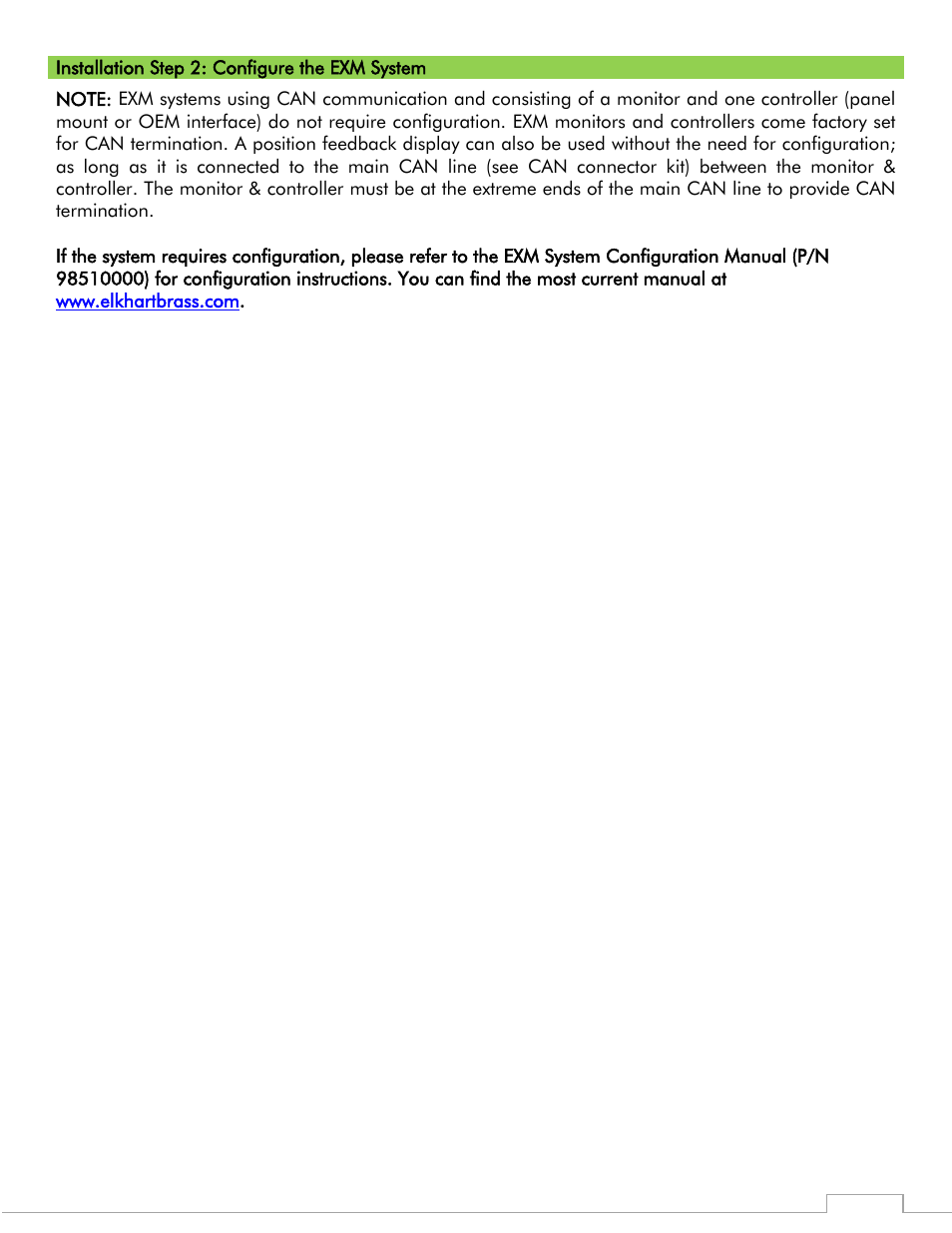 Elkhart Brass Scorpion 7400 EXM Monitor User Manual | Page 17 / 40