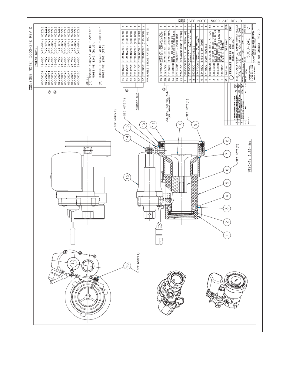 Elkhart Brass Sidewinder 8494 Monitor User Manual | Page 25 / 28
