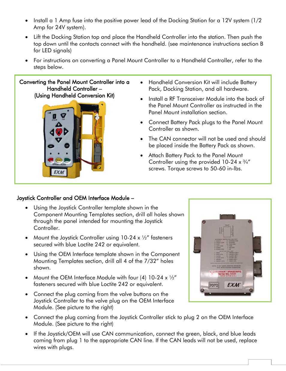 Elkhart Brass Sidewinder 7100 EXM Monitor User Manual | Page 12 / 42