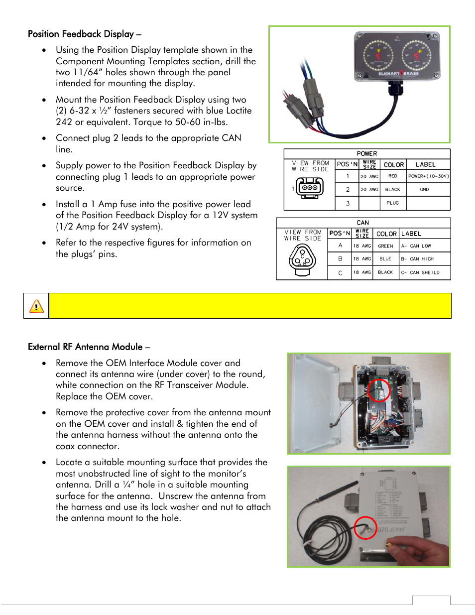 Important | Elkhart Brass Sidewinder 7100 EXM Monitor User Manual | Page 14 / 42