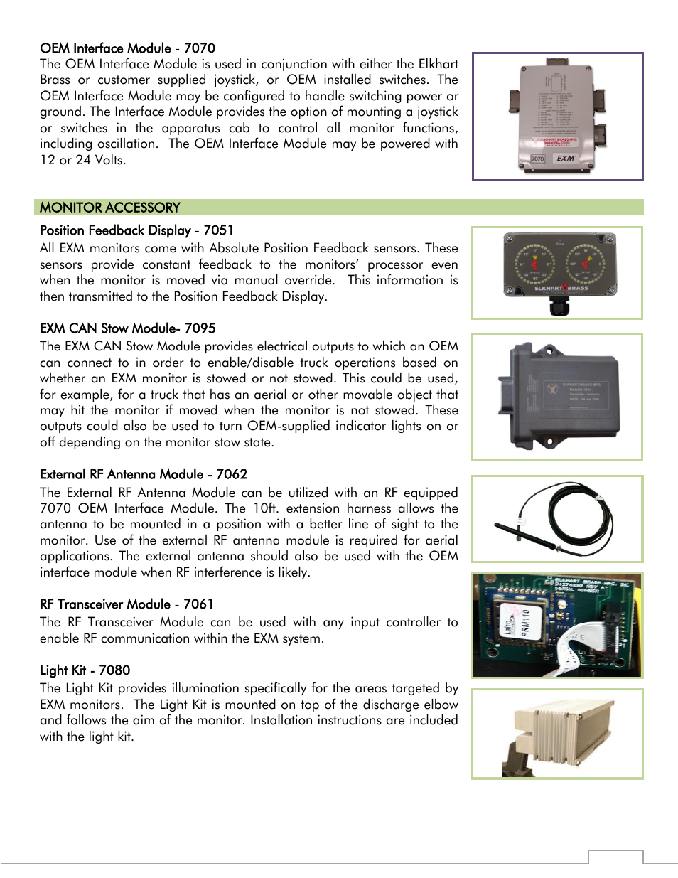 Elkhart Brass Sidewinder 7100 EXM Monitor User Manual | Page 7 / 42