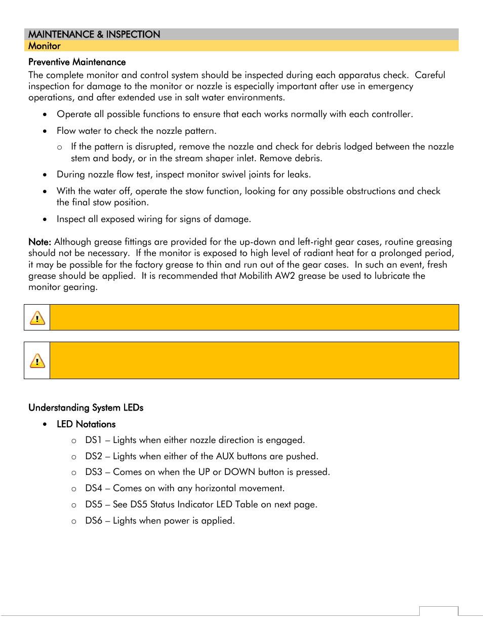 Caution | Elkhart Brass Copperhead 8593-04 Monitor User Manual | Page 15 / 23