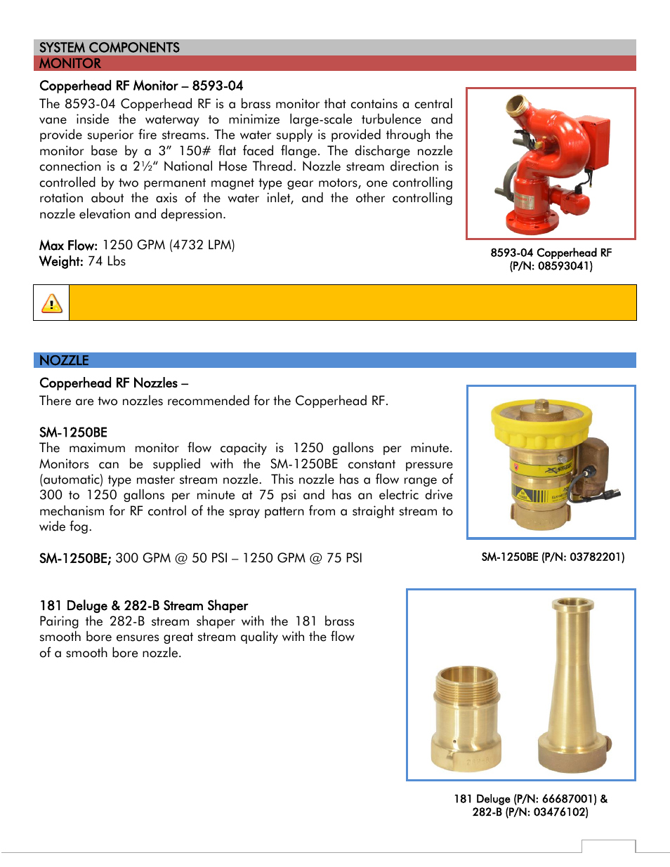 Caution | Elkhart Brass Copperhead 8593-04 Monitor User Manual | Page 5 / 23