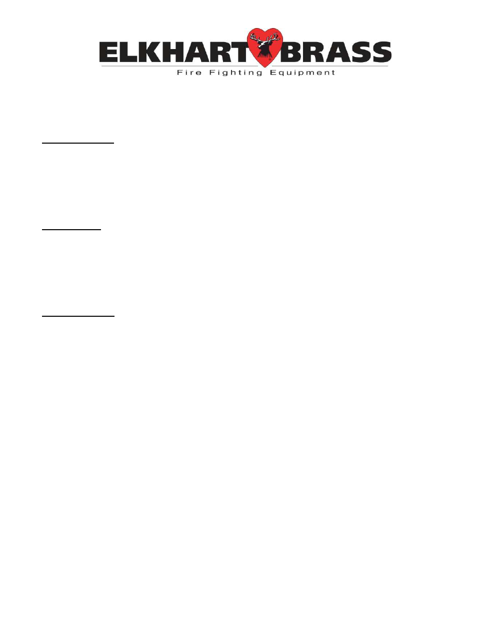 Elkhart Brass ELKHART 299-20 GIANT PYTHON User Manual | 1 page