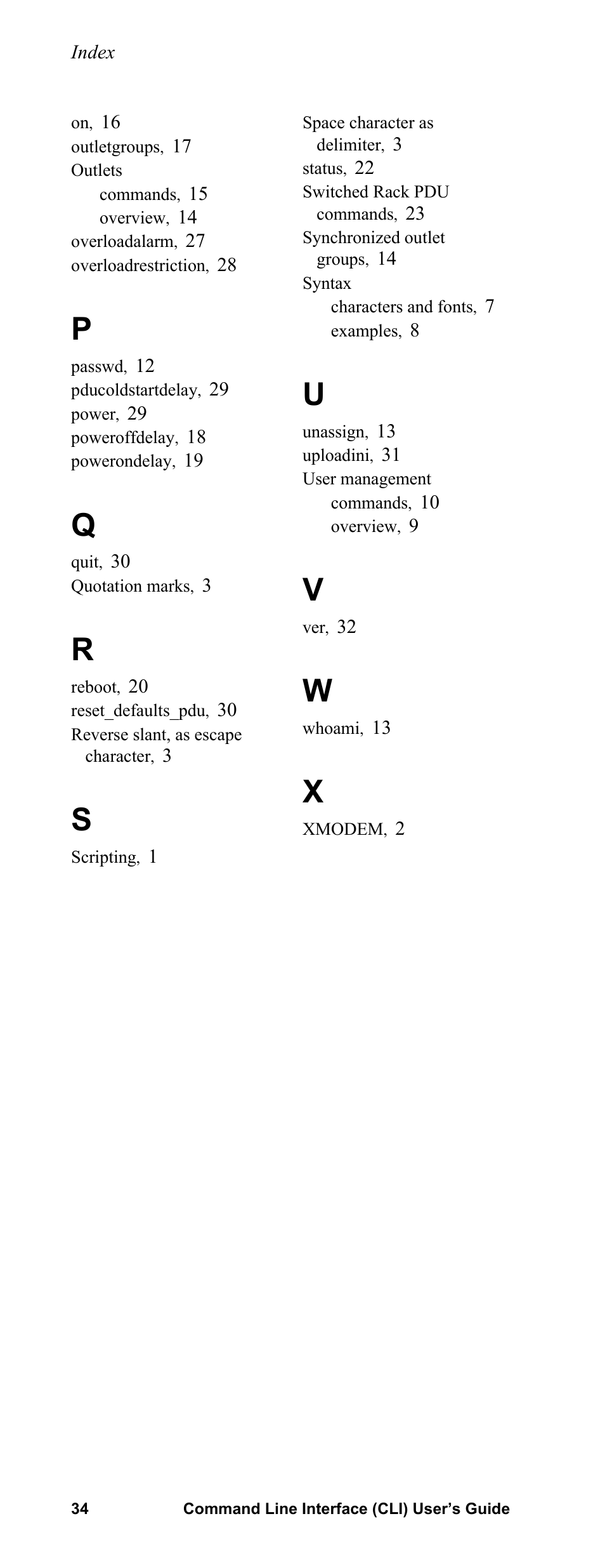APC Command Line Interface User Manual | Page 38 / 39